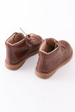 Brown lace up bootie