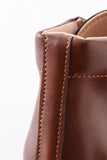 Brown lace up bootie