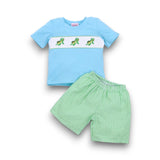 Turtle Smocked Shirt w/Shorts Set
