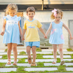 Girls Applique Crossback Set - Whale Watch