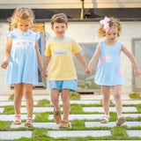 Girls Applique Crossback Set - Whale Watch