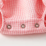 Pink Gingham Bow Smock L/S Outfit