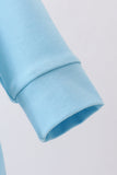 Blue character embroidery bubble