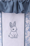 Blue bunny floral ruffle basket