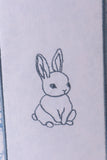 Blue bunny floral basket