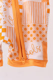 Tennessee floral checkered bamboo romper