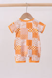 Tennessee floral checkered bamboo romper