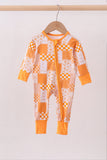 Tennessee floral checkered long sleeve bamboo romper
