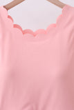 Pink scalloped active mom&me dress