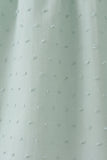Green swiss dot cross sheep ruffle dress