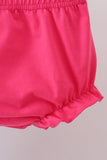 Mint island bloom ruffle bloomer set