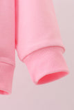 Pink hand-sewn bow mom&me sweatshirt