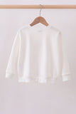 Cream hand-sewn bow mom&me sweatshirt
