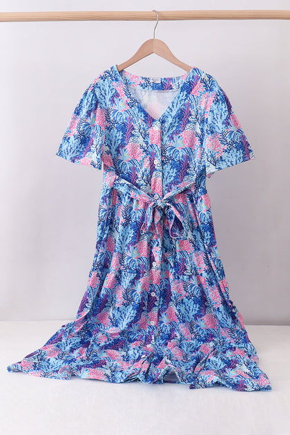 Blue Marine Creature Dress