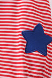 Red stripe star applique bubble