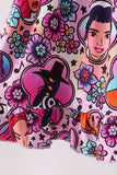 Purple character bamboo dress