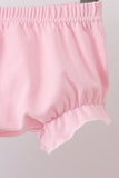 Blue Stripe Bow Bloomer Set