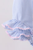 Blue Stripe One-Piece Swimsuit