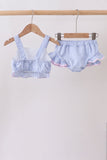 Blue Stripe 2pc Swimsuit