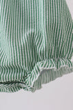 Green Watermelon Stripe Smocked Embroidered Seersucker Bubble