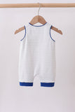 Navy Star Applique Stripe Jon Jon