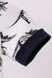 Navy dinosaur print bubble