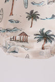 Green beach print bubble