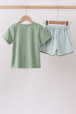 Sage Gingham Set
