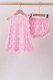 Pink Bow Bloomer Set