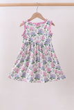 Purple Hydrangea Dress