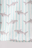 Green Stripe Shark UPF Rashguard Set