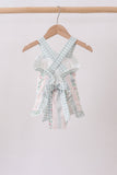 Bow Floral Applique Bubble