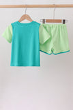 Blue Colorblock Set