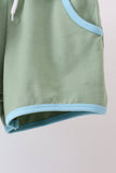 Blue sage shorts set
