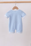 Blue Jack-O-Lantern  Applique Romper