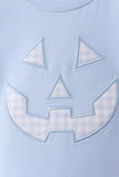 Blue Jack-O-Lantern  Applique Shorts Set