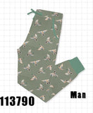 Green Mallard Bamboo Dad Pants