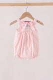 Pink Castle Embroidery Jacquard Bubble