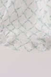 Sage pumpkin embroidery bow ruffle bubble