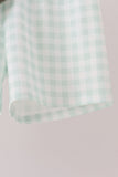 Sage pumpkin embroidery shorts set
