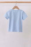 Blue Jack-O-Lantern  Applique Top