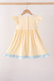 Hallo Fall Y'ALL Pumpkin Ruffle Dress