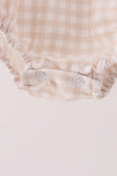 Khaki Puppy Fishing Embroidery Bubble