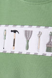 Green tools embroidery pants set