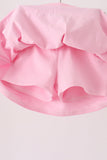 Pink football sequin skorts set