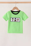 Green embroidery top