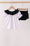 Black Ghost Embroidery Bloomer Set