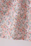 Floral smocked lace dress
