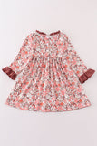Fall floral print mom&me dress
