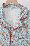 Santa claus cookie print adult pajams set